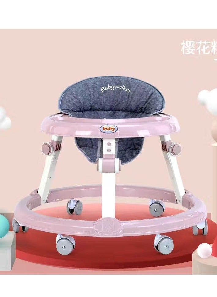 Baby Walker Baby Walker With Toys And Music - Baby Walker - For Teaching Children To Walk And Strengthening Leg Muscles - Anti-Rollover And An Ideal Fun Babysitter With A Designated Place For Eating - Pink Color - Image 3