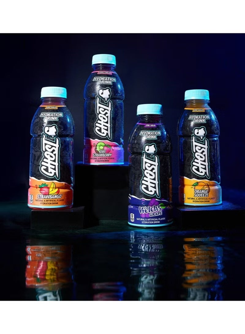 جوست GHOST Hydration – نكهة ستروبانغو – 500 مل (عبوة 12) - Image 4