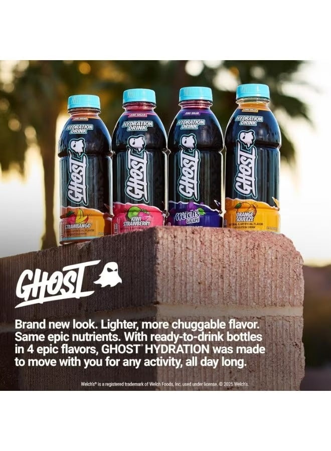 جوست GHOST Hydration – نكهة ستروبانغو – 500 مل (عبوة 12) - Image 2