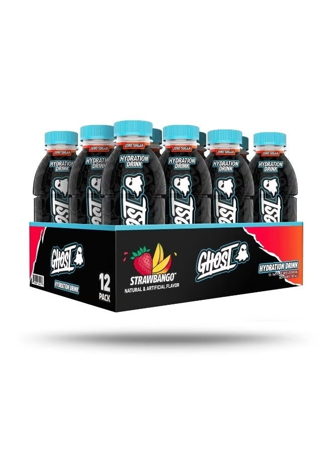 جوست GHOST Hydration – نكهة ستروبانغو – 500 مل (عبوة 12) - Image 1