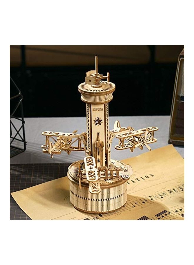 NIBEMINENT 3D Wooden Puzzles DIY Musical Box Building Kit Mechanical Models to Build (Victorian Lantern) 11.8inch - Image 4