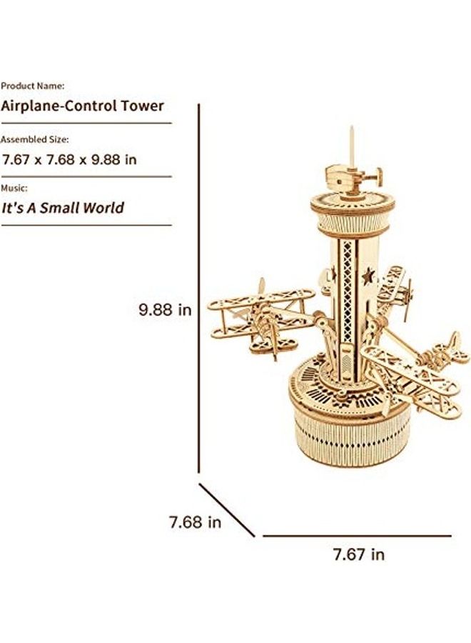 NIBEMINENT 3D Wooden Puzzles DIY Musical Box Building Kit Mechanical Models to Build (Victorian Lantern) 11.8inch - Image 3