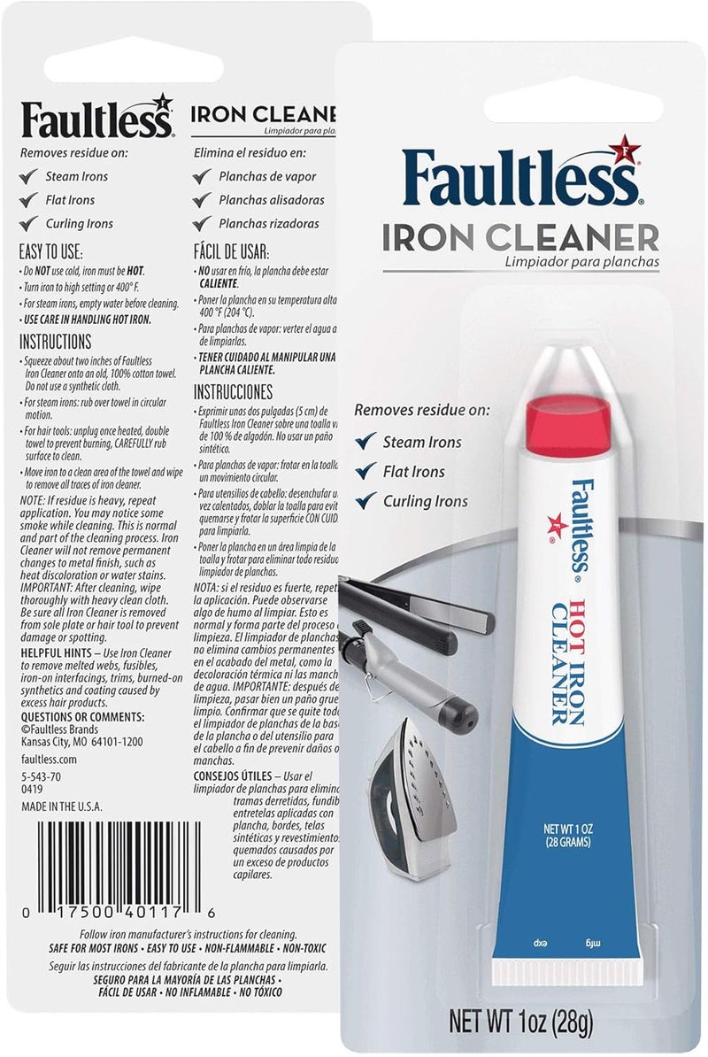 Faultless Starch Hot Iron Cleaner, 28g - Effective Residue Remover for Iron Soleplates - Image 2