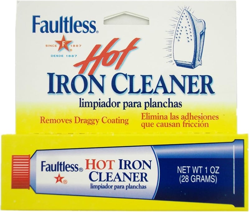 Faultless Starch Hot Iron Cleaner, 28g - Effective Residue Remover for Iron Soleplates - Image 1