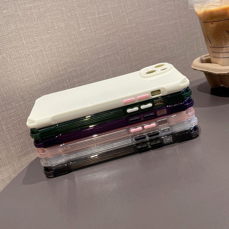 Four-Corner Hanging Hole Suitable for Apple 17 Phone Case 16 Transparent Color Independent Button Ultra-Soft 13 DIY Material Google 9 Samsung - Image 3