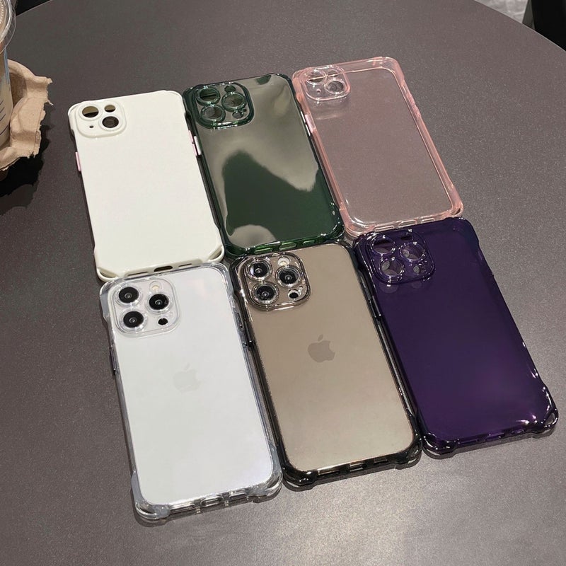 Four-Corner Hanging Hole Suitable for Apple 17 Phone Case 16 Transparent Color Independent Button Ultra-Soft 13 DIY Material Google 9 Samsung - Image 2