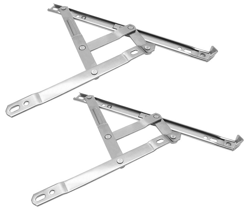 LDEXIN 1 Pair Casement Window Hinges 10inch Stainless Steel Concealed Hinges Friction Stay Hinges