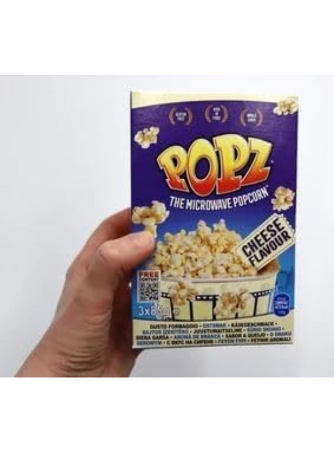 Popz Microwave Popcorn, Delicious Cheese Flavour, Quick & Easy Snack - Image 4
