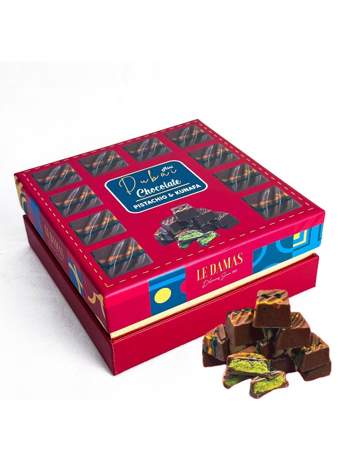 Dubai Chocolate Milk Kunafa Pistachio, Mini 16 Pcs