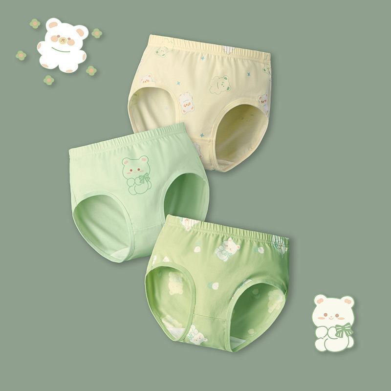 Summer thin childrens briefs cotton antibacterial little girl shorts big childrens baby girls underwear wholesale Summer Bear SJ5512 