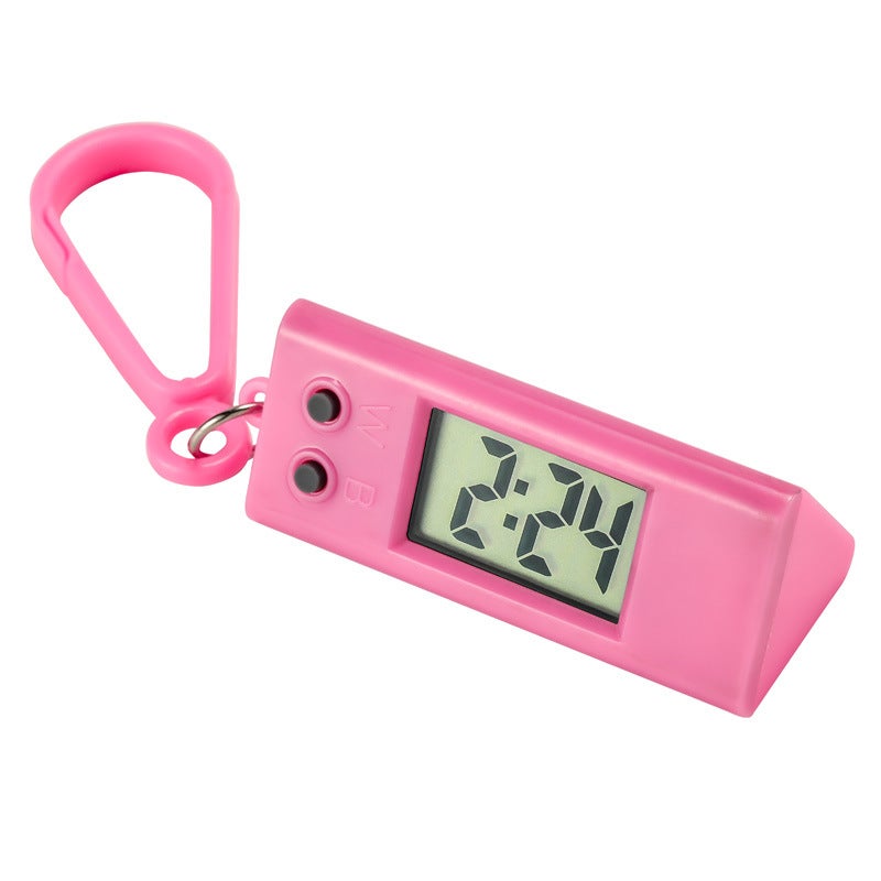 Wholesale and primary school students examination special table male and female small hanging table creative triangle portable electronic watch pocket watchHanging table rectangle-pink Hanging table rectangle-pink 