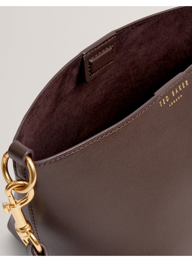 Ted Baker Weave Handle Leather Small Bucket Bag - Image 5