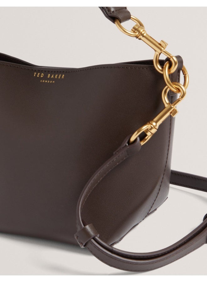 Ted Baker Weave Handle Leather Small Bucket Bag - Image 3