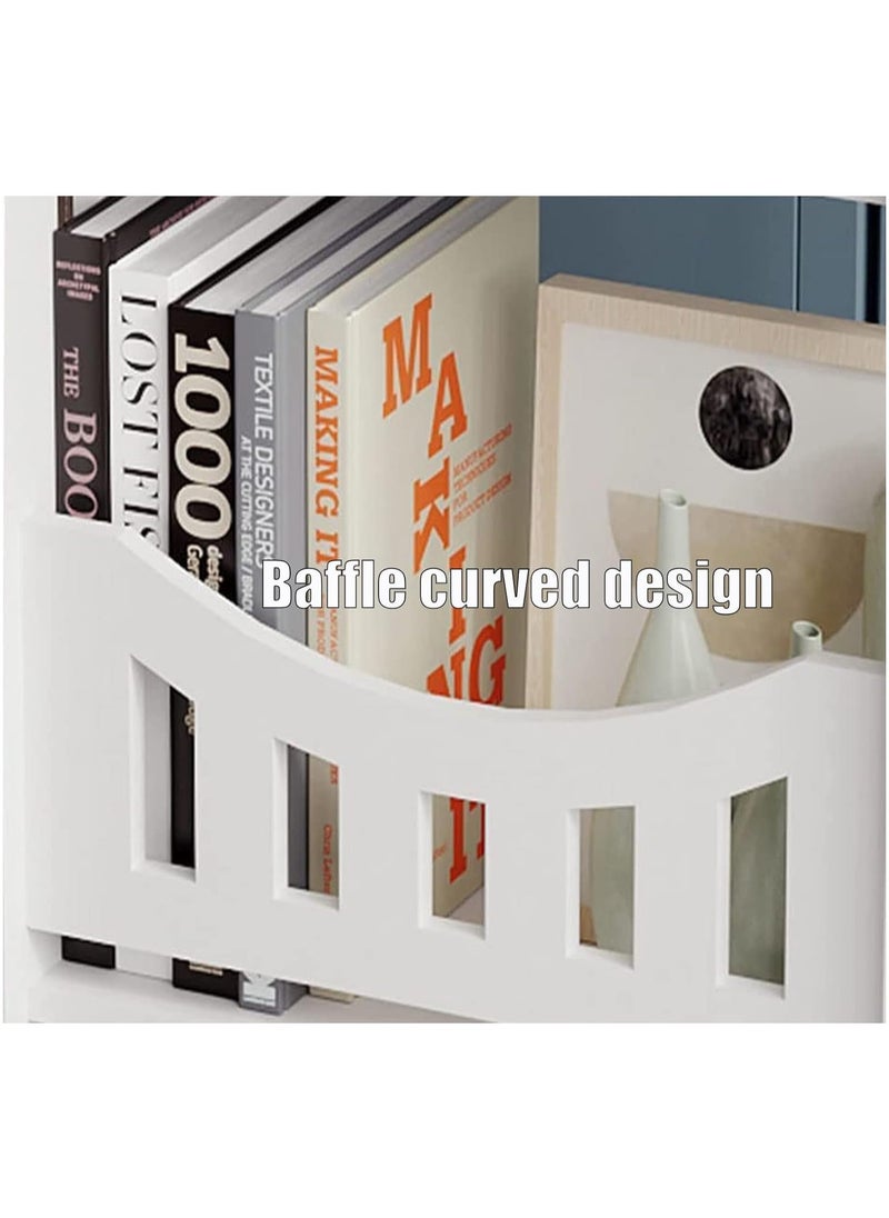 TPGP - End Table, Cute Nightstands Small Tables for Small Spaces, White Coffee Bedside Storage Shelf for Office, Living Room, Bedroom - Image 1