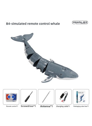 Remote Control Whale Real Electric Swimming Swing Dolphin Children Toy Remote Control Boat Boy Girl Birthday Gift-Color:Silver Whale Can Be Dived + Can Spray Water-Specifications:Three Batteries Can Be Played With For 90 Minutes And Replaced With Multiple Electric Vehicles - pzsku/Z68F936BF4E92FACBD108Z/45/1746217974/ed3706c5-ebcd-4247-8274-686635396e81