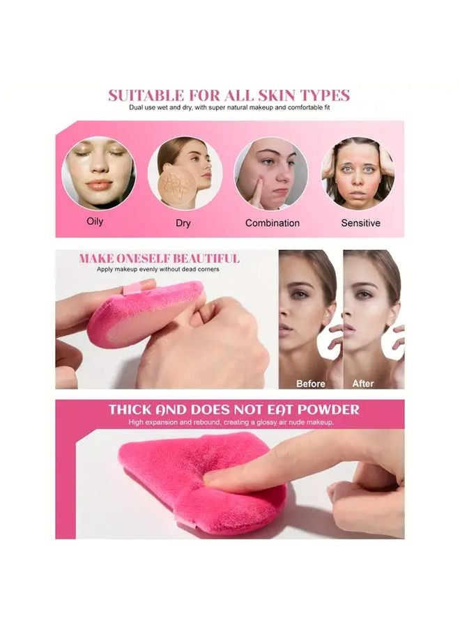 روز ريد 5 قطع مثلث بودرة بودرة فائقة النعومة للبشرة الحساسة بتصميم لامع - Image 3