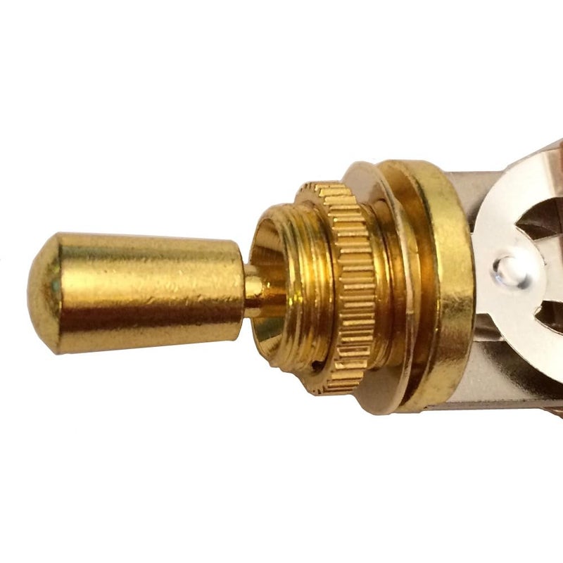 JD.Moon Electric Guitar 3 Way Toggle Switch Pickup Selector Switch with Brass Tip Knob (Gold) - Image 4