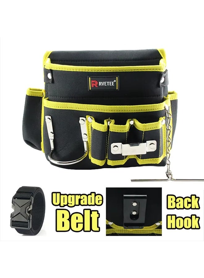 RVETEE Tool Belt Bag with Back Hook for Tool Pouch Electrician Tools Organizer - Image 1