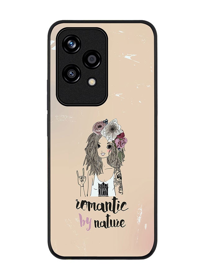 Stylizedd Rugged Black edge case for Honor 200 Lite, Slim fit Soft Case Flexible Rubber Edges Anti Drop TPU Gel Thin Cover -  Romantic by Nature - Image 1