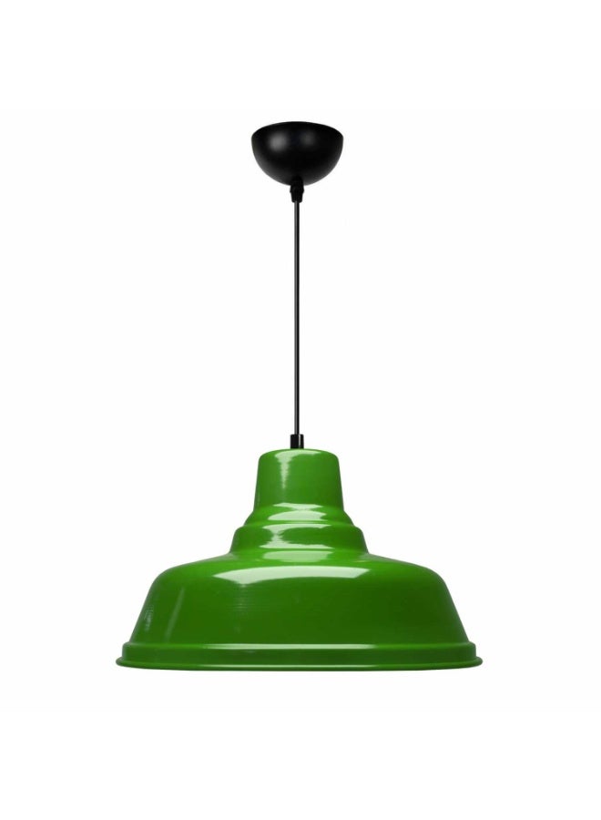 Robi Green Retro Metal Pendant Light – Vintage Elegance for Modern Spaces - Image 1