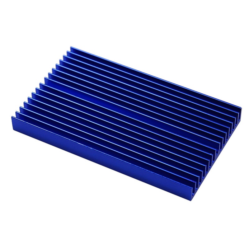 2pcs Aluminum Alloy Heat Sink Radiator Plate Cooling Block for PCB IC Chip - 100x60x10mm ( ) - Image 2
