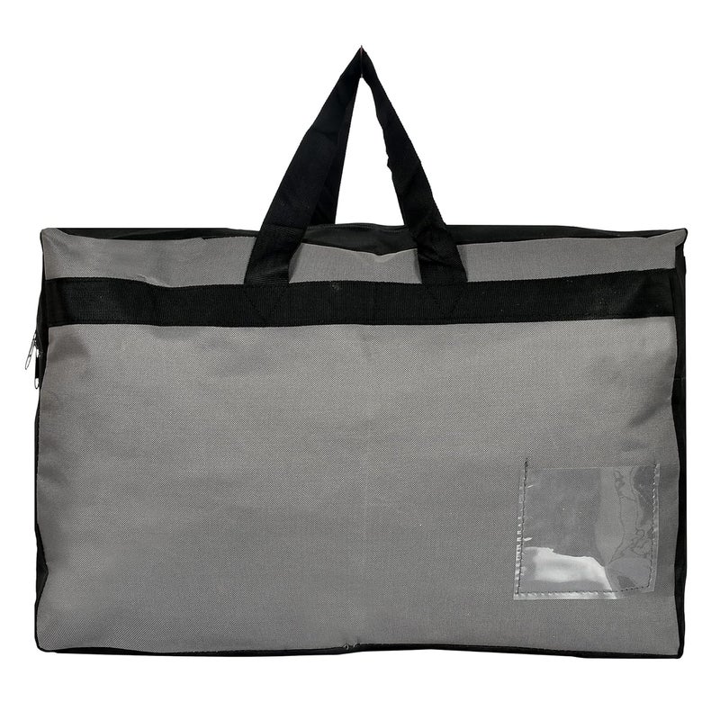 Kuber Industries Canvas MultiPurpose Storage BagClothing Storage OrganizerSet of 2 Blue Grey - Image 2