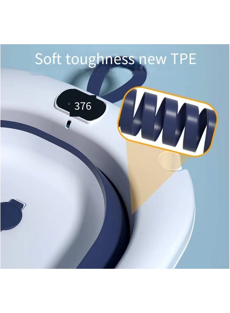 للطي حوض استحمام الطفل مع الحرارة الزرقاء - Image 5