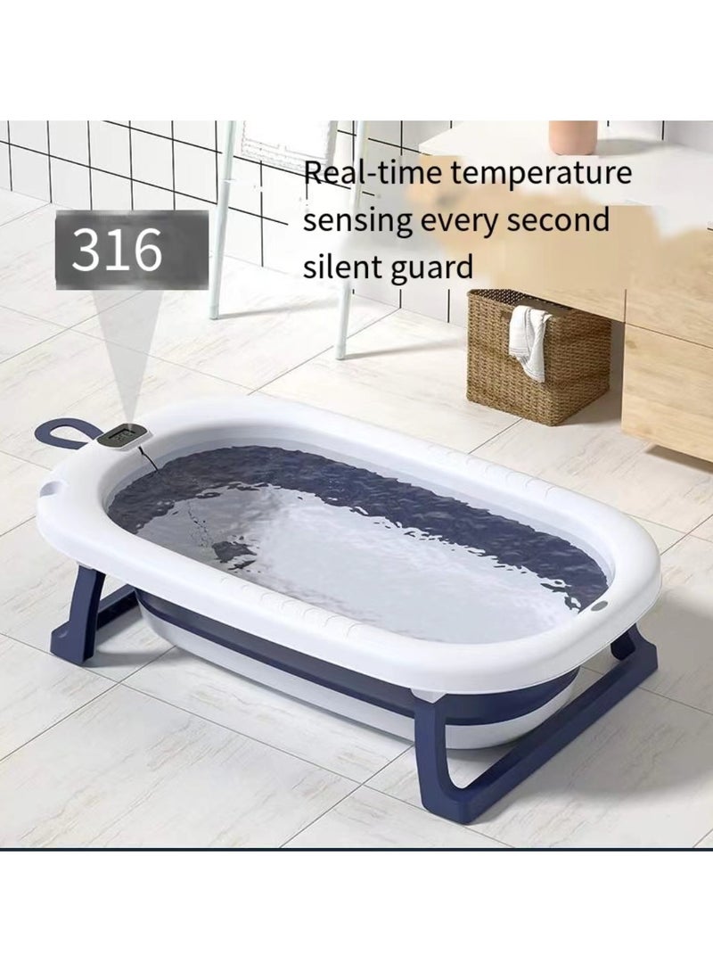 للطي حوض استحمام الطفل مع الحرارة الزرقاء - Image 2