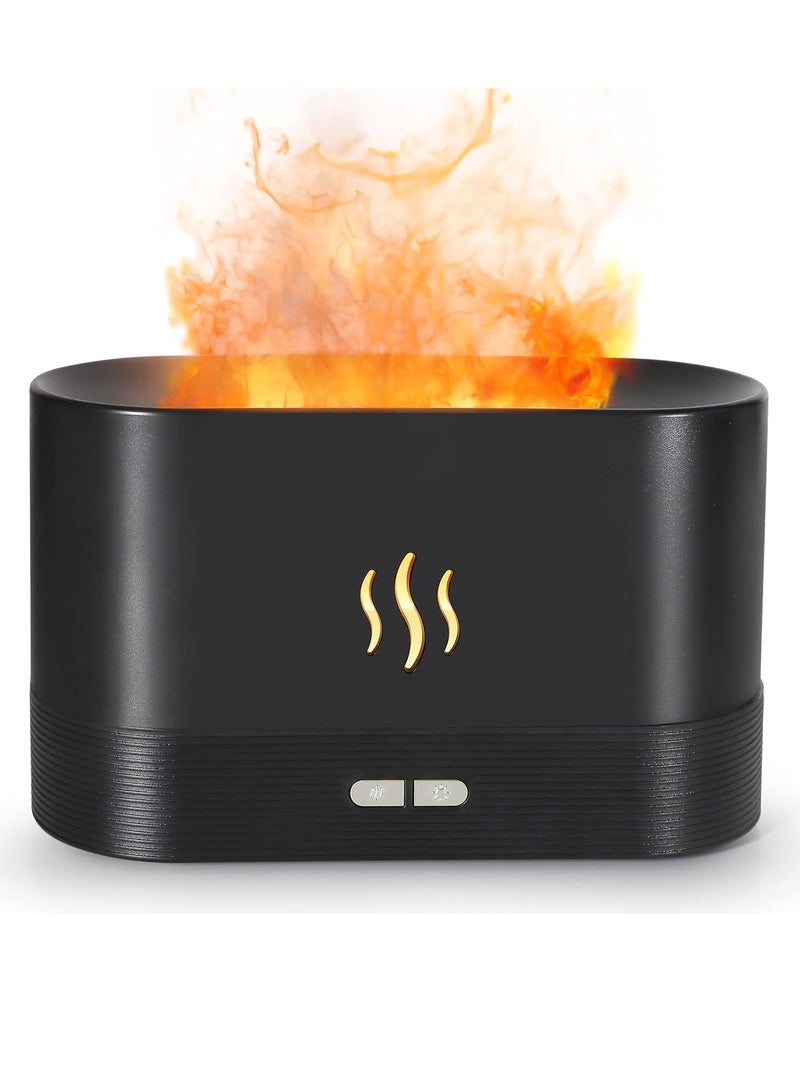 Flame Air Diffuser,Humidifier,Portable-Noiseless Aroma Diffuser for Home,Office or Yoga Essential Oil Diffuser with No-Water Auto-Off Protection - Image 1