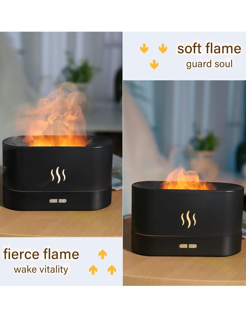 Flame Air Diffuser,Humidifier,Portable-Noiseless Aroma Diffuser for Home,Office or Yoga Essential Oil Diffuser with No-Water Auto-Off Protection - Image 4