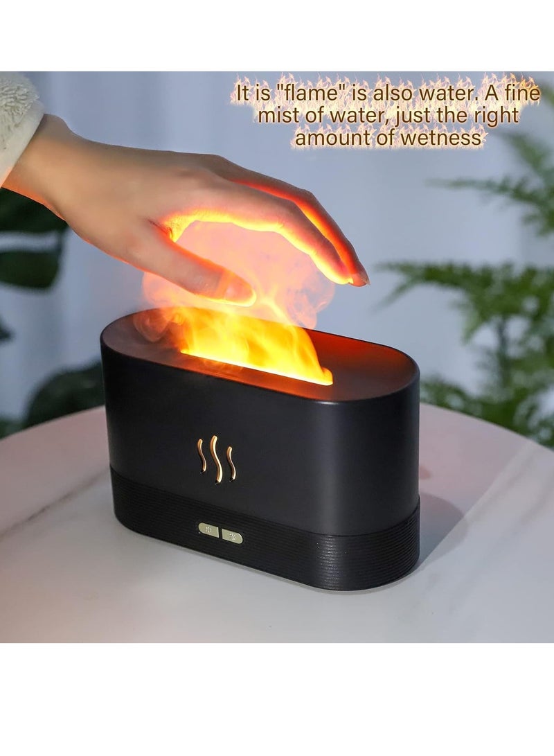 Flame Air Diffuser,Humidifier,Portable-Noiseless Aroma Diffuser for Home,Office or Yoga Essential Oil Diffuser with No-Water Auto-Off Protection - Image 2