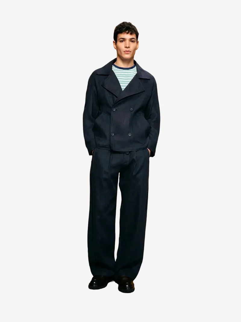 Giesto GIESTO Linen Buttoned Jacket