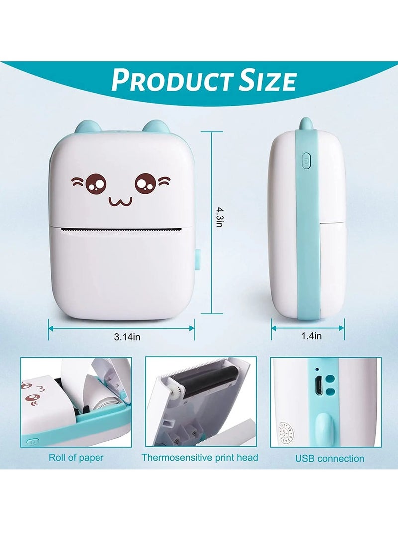 Cutting-Edge Mini Portable Pocket Printer 57mm Wireless Thermal Label Sticker Paper Photo Smart Printing Machine with Android iOS App Support - Stay Connected and Print Anywhere - Image 3