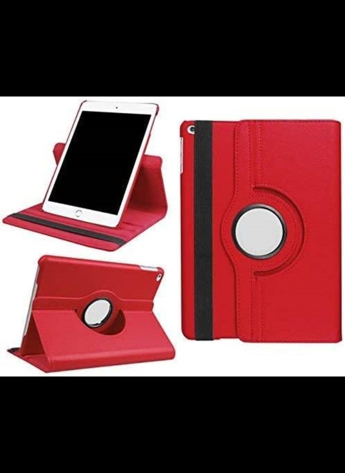 Smart 360 Degree Rotating Stand Case Cover for Apple iPad 10.2 inch 9th Gen 2021 Cover 8th Gen 2020 7th Gen 2019 Generation, (Red)