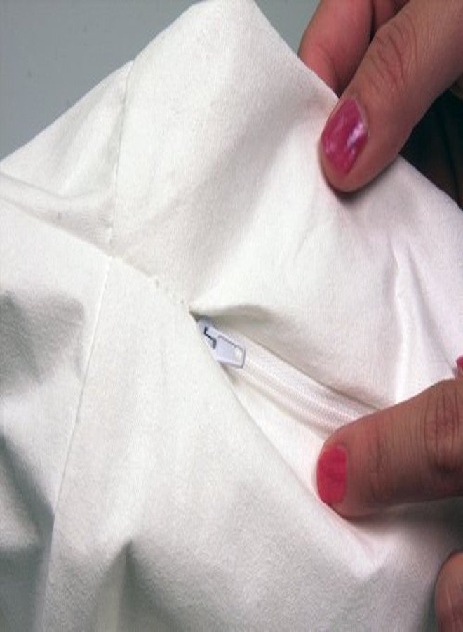 Eco Living Friendly Evolon Pillow Protector |King Zippered Encasement | Sleep Safe Zipper Cover - Image 4