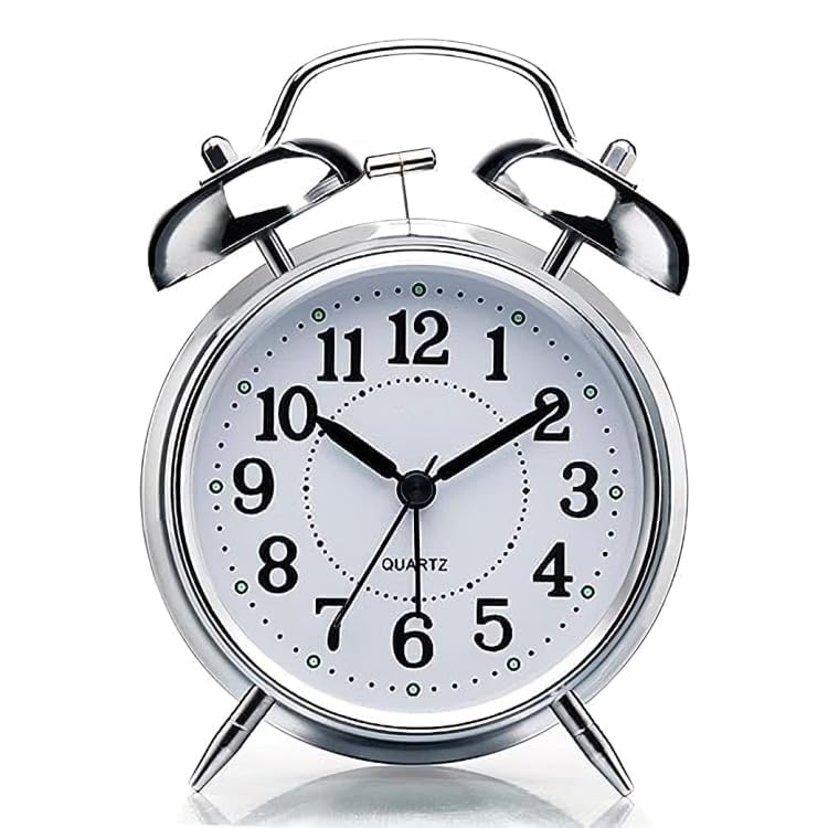 Cheet enterprise Table Clock Twin Bell Metal Frame Alarm Clock
