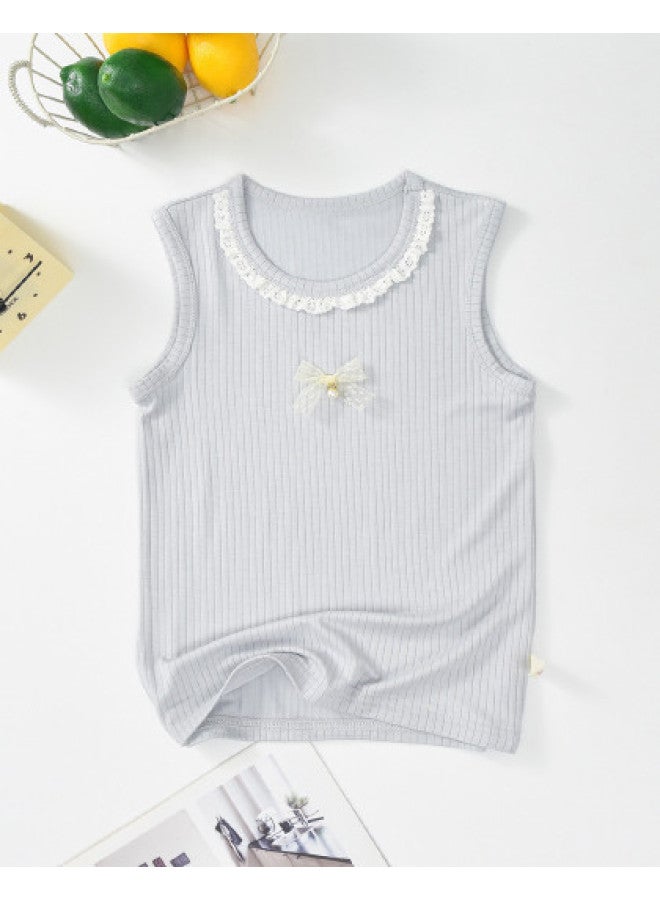 Bornbay girls' Summer Thin Vest, Soft & Skin-friendly Top For Toddlers & Kids, Breathable Tee - Image 1