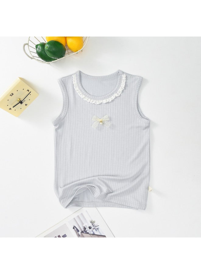Bornbay girls' Summer Thin Vest, Soft & Skin-friendly Top For Toddlers & Kids, Breathable Tee - Image 2