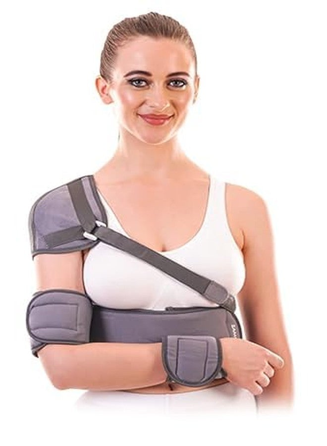 HAAD VAID Shoulder Immobilizer Support Brace with Cap for Arm Sling, Shoulder Injury, Dislocation, Fracture Recovery || Adjustable Orthopedic Shoulder Immobiliser for Men & Women (X-Large) - Image 1