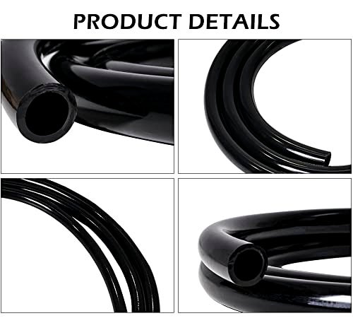 Feelers Black PVC Vinyl Tubing 3/4" ID x 1-1/12" OD Water Fish Tank Aquarium Air Line Lightweight Hose BPA Free, 9.84 Feet - Image 3