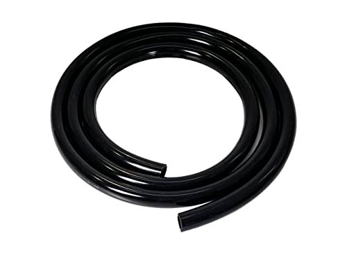 Feelers Black PVC Vinyl Tubing 3/4" ID x 1-1/12" OD Water Fish Tank Aquarium Air Line Lightweight Hose BPA Free, 9.84 Feet - Image 1