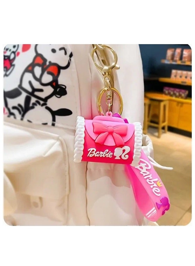 Barbie 3D Keychain, Key Ring, Girls, Barbie Handbag Medal, Gifts, Anime Accessories, Pink - Image 3