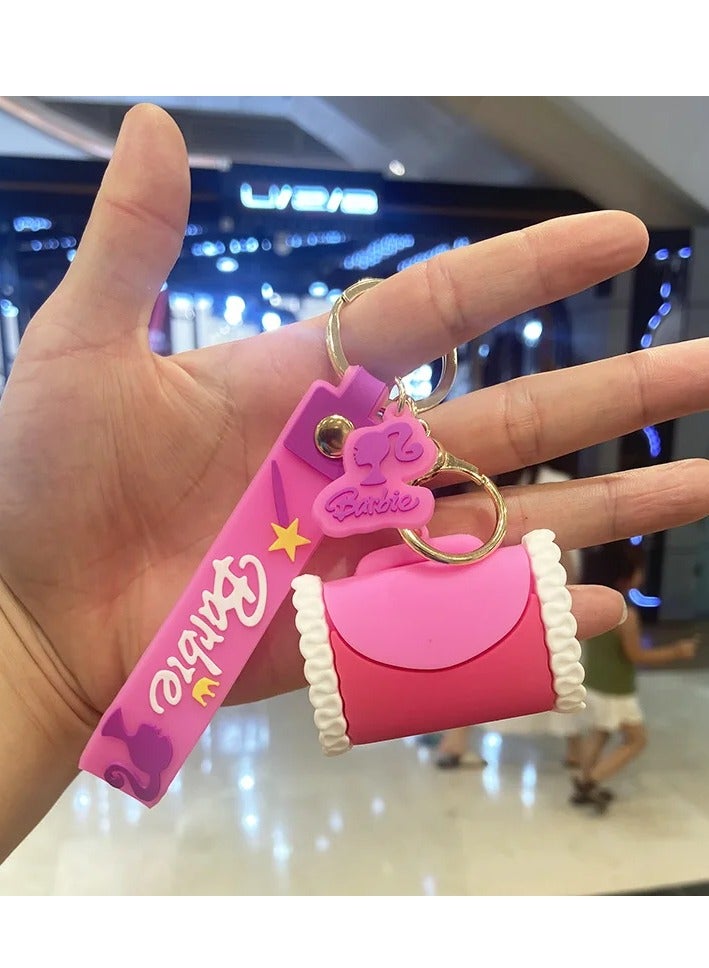 Barbie 3D Keychain, Key Ring, Girls, Barbie Handbag Medal, Gifts, Anime Accessories, Pink - Image 4