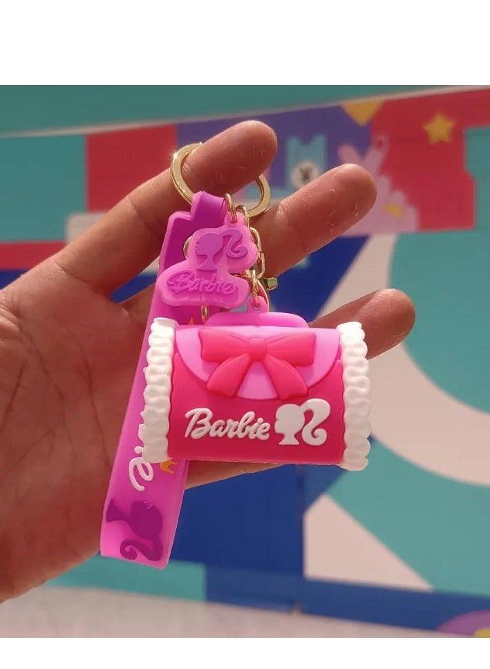 Barbie 3D Keychain, Key Ring, Girls, Barbie Handbag Medal, Gifts, Anime Accessories, Pink - Image 2