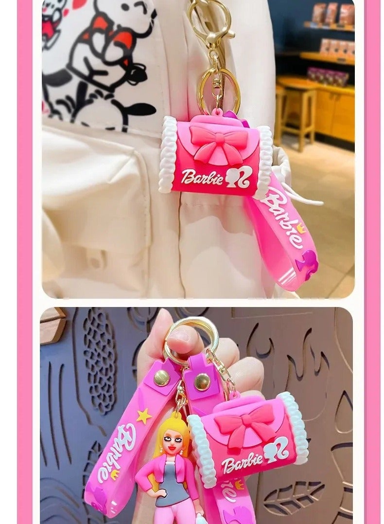 Barbie 3D Keychain, Key Ring, Girls, Barbie Handbag Medal, Gifts, Anime Accessories, Pink - Image 5