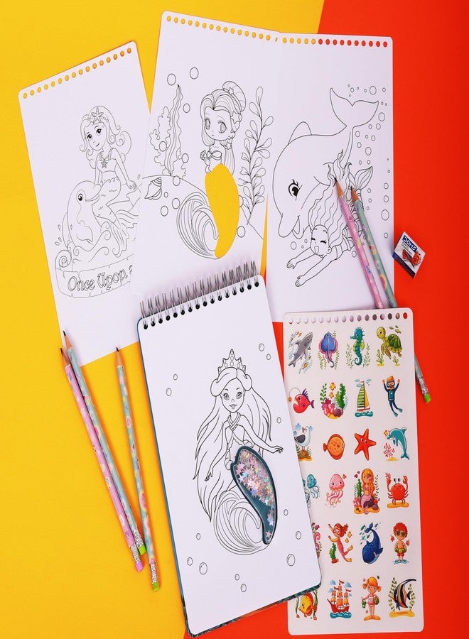 STRIDERS Sparkling Mermaid Activity Set - A Fun and Creative kit for Kids, Perfect for Imaginative Play, Crafting, Enhancing Creativity, fine Motor Skills, and Artistic Fun. - Image 4