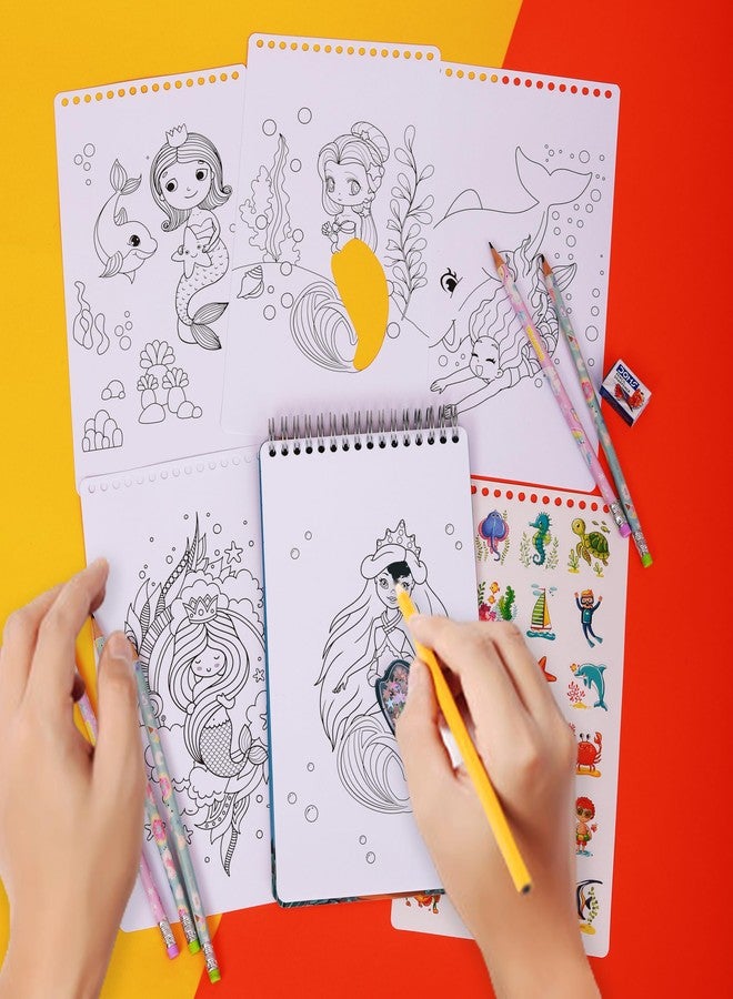 STRIDERS Sparkling Mermaid Activity Set - A Fun and Creative kit for Kids, Perfect for Imaginative Play, Crafting, Enhancing Creativity, fine Motor Skills, and Artistic Fun. - Image 3