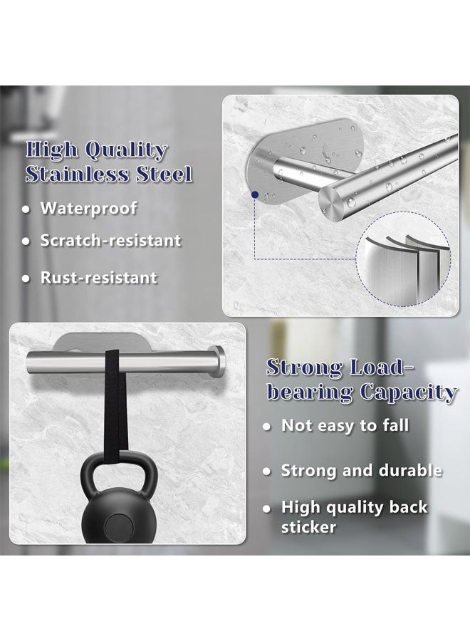 Toilet Paper Holder,Toilet Paper Holder Wall Mount, 304 Stainless Steel Toilet Paper Holder,No Drilling Toilet Paper Holder Wall Mount,Tissue Holder for Bathroom Wall Mount Bathroom Tissue Holder - Image 5