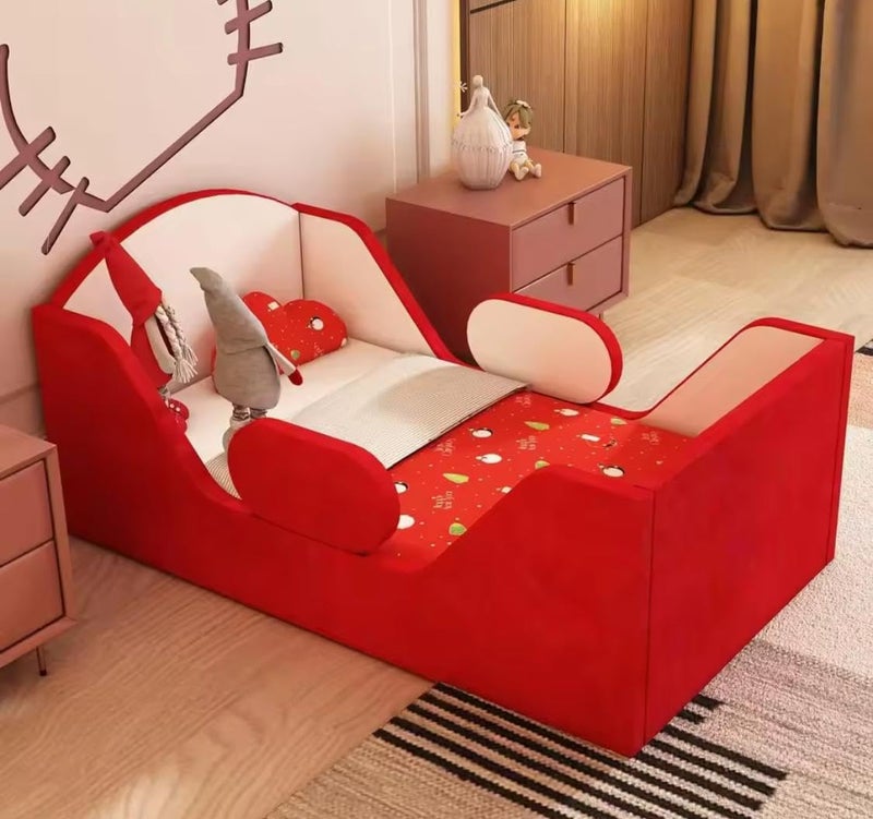 Cozy Homes Velvet Upholstered Toddler Bed - Image 1