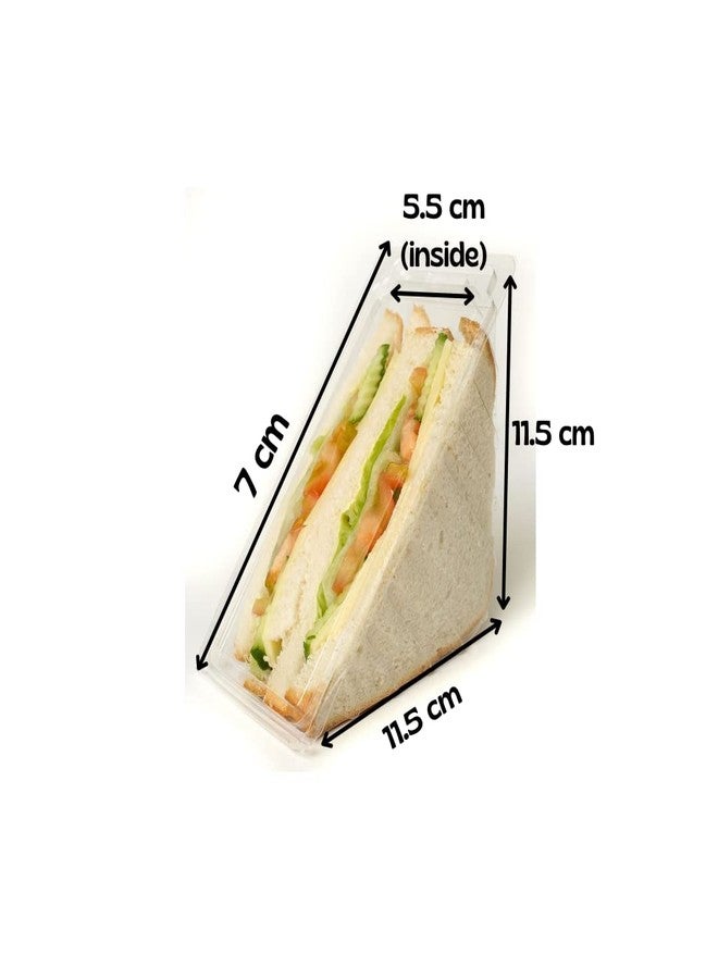 Alpha Basics Plastic Triangle Sandwich Box (Pack of 20) - Image 3